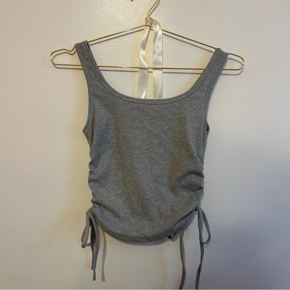 Ribbed Ruched Tank - Picture 1 of 4